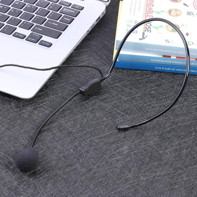 Micrófono montado en la cabeza con cable Micrófono de condensador mini de 3,5 mm para guía del maestro Barbie Nuevos Originales