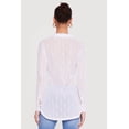 thumbnail image 4 of Women's Swirl Mesh Button Front Tunic Shirt, 4 of 4