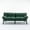 Green, variant on Velvet Futon Sofa Bed Convertible Folding Modern Sofa Bed Adjustable Backrest Upholstered Couch for Living Room, Bedroom, Apartment