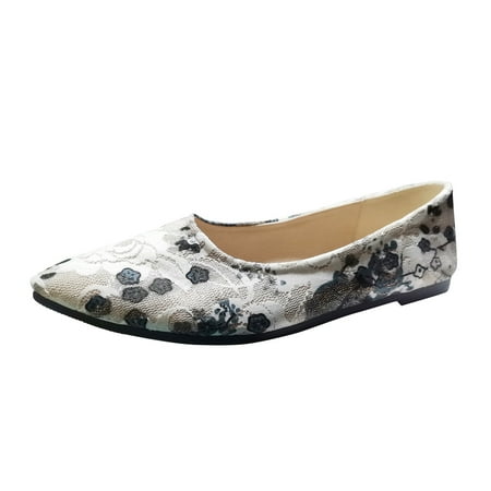 QYZEU Casual Sneakers for Women Summer Shoes Womens Ladies Retro Flower Embroidery Hollow Out Breathable Lightweight Large Size Flat Casual ShoesWalk Shoes Blue 40