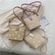 thumbnail image 2 of Zhuge Bolso de hombro tejido para mujer, bolso de mano tejido, bolso de mano tejido elegante para playa de verano, bolsos de hombro de 7,48 x 3,54 x 6,69 pulgadas (caqui A), 2 of 4