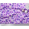 thumbnail image 3 of Soimoi Purple polyester Crepe Fabric Floral Print Fabric by The Yard 52 Inch Wide, 3 of 3