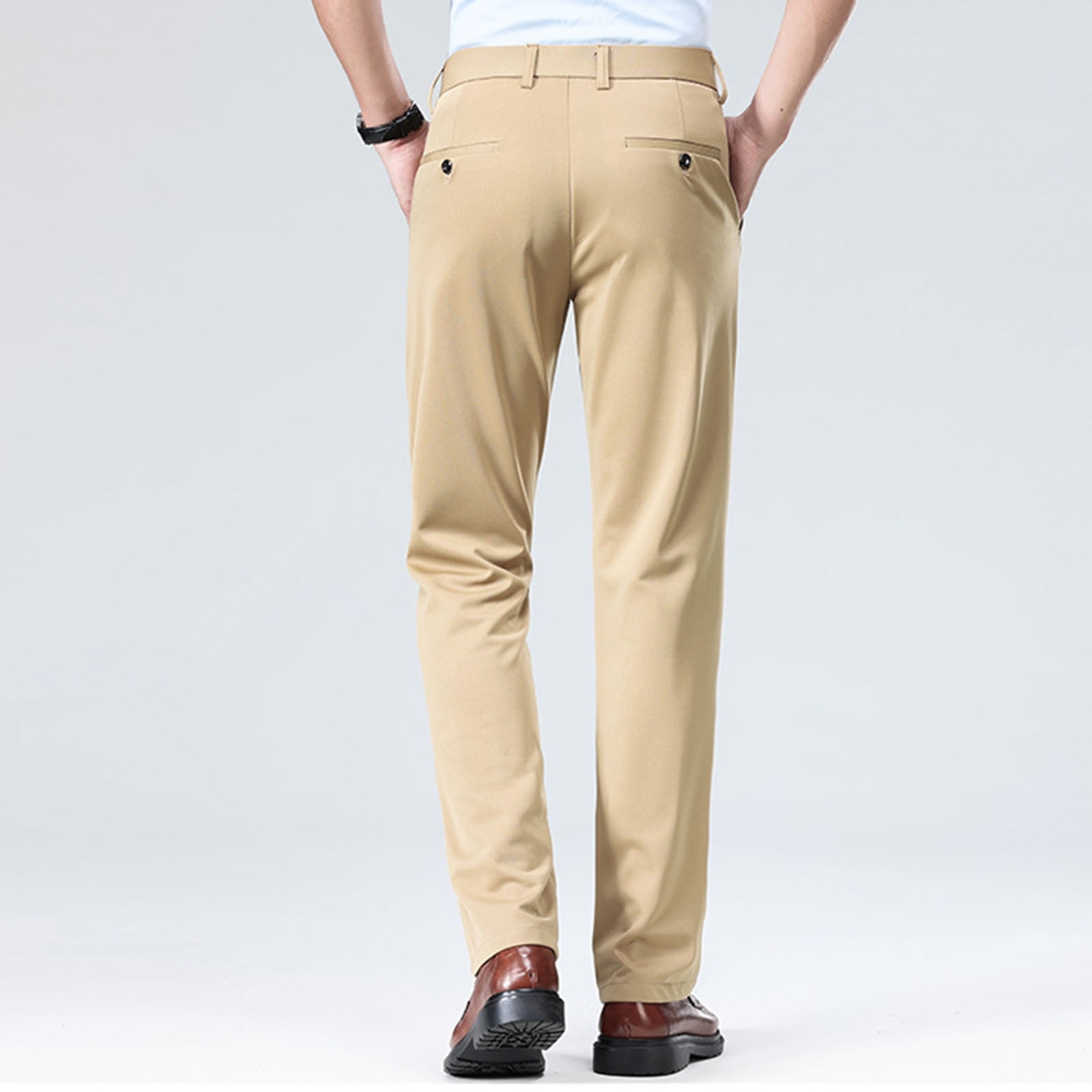 QATAINLAV Mens Dress Pants Casual Regular Fit Straight Leg