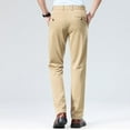 thumbnail image 4 of Elvqul Dress Pants for Men Work Khaki Stretch Big and Tall Cotton Slim Fit Flat Front Straight Dress Pants, 4 of 5