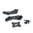 thumbnail image 3 of Control remoto modelo de coche vehículo ala trasera soporte de fijación juguetes herramientas de reparación de bricolaje conjunto de piezas de repuesto reemplazo para WLtoys negro Inevent FN001451-06, 3 of 6