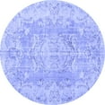 thumbnail image 1 of Ahgly Company Indoor Round Persian Blue Traditional Area Rugs, 7' Round, 1 of 4