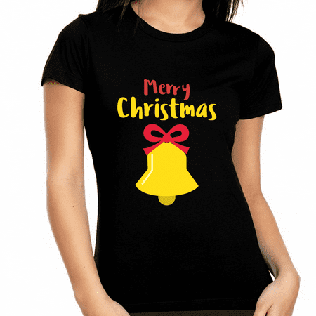 

Jingle Bell Womens Christmas Shirt Funny Christmas Pajamas for Women Cute Christmas Clothes for Women