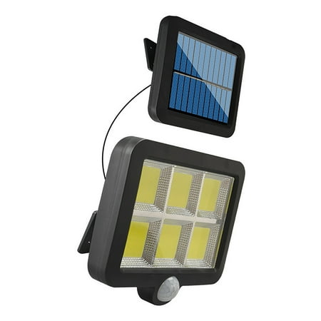 

Worallymy Wall Light 3W 120COB Outdoor Solar Rechargeable Porch Lamp Remote Control Automatic Sensor Adjustable Fence Light