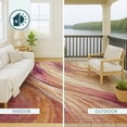 thumbnail image 4 of Addison Rugs Chantille Indoor/Outdoor Transitional Swirls Blush Machine Washable Rectangle Rug, 10' x 14', 4 of 8