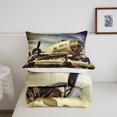 thumbnail image 5 of Erosebridal Airplane Bedding Military Aircraft Queen Bed Comforter Set Bedroom Decor, Army Plane Comforter Set Vintage Grunge Aircraft Duvet Insert 3 Piece, 1 Comforter 2 Pillowcases, 5 of 6