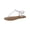 White Snake, variant on Womens Krisleyy Embossed Slingback T-Strap Sandals