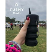 TUSHY Travel Bidet, Collapsible and Discreet for Outdoors & Travel, Jet Black
