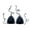 D268/Black, variant on Afdoent Womens Bikini Tops Women's Solid Color Lined Casual Handmade Crochet Swimsuit Bikini Tops Only