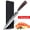 C, variant on MDHAND 8 Inch Kitchen Knife with Sheath, Damascus Pattern Stainless Steel Chef Knife, Ergonomic Wood Handle for Meat & Vegetable Cutting, Gift Box Included