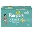 Pampers Baby Dry Diapers Size 6, 112 Count, Hypoallergenic with