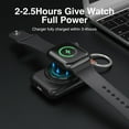 thumbnail image 4 of 1800mAh Portable Wireless Charger for Apple Smartwatch  Compatible With Apple Smartwatch Series 9/8/7/SE/6/5/4/3/2/Ultra USB Type C Magnetic Charging Dock with Quick-Charging Watch Wireless charger, 4 of 7