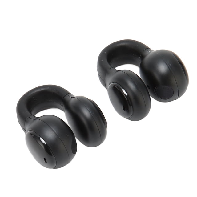 Auriculares inalámbricos con reducción de ruido y Bluetooth 5.3, auriculares deportivos inalámbricos con ganchos para la oreja para deportes y trabajo, color negro