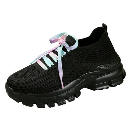 

ZIZOCWA Women Work Shoes for Office Running Sneaker for Women Fashion Spring And Summer Women Sports Shoes Thick Soles Non Slip Fly Woven Mesh Breatha 39