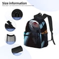 thumbnail image 3 of Goofa The Nightmare Before Christmas Pattern Casual Backpack – School Backpack Lightweight & Ergonomic Design, Water-Resistant, Spacious & Comfortable, Travel, 3 of 6