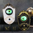 thumbnail image 4 of Timbre de puerta de Halloween con un solo ojo, decoración, luz LED eléctrica, sonido, timbre de puerta con forma de globo ocular, habitación secreta, accesorios complicados (negro), 4 of 5