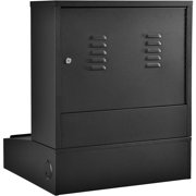 Global Industrial Countertop LCD Computer Cabinet Black