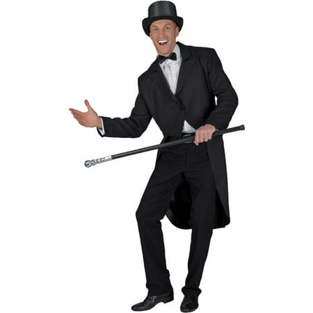 Black Adult Halloween Tailcoat Costume - One Size