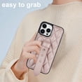 thumbnail image 5 of Jiahe Cover for iPhone 12 Pro Max, Slim Soft with Adjustable Wristband Kickstand Case,Anti-Scratch Rugged Shockproof PU Leather Cover Protective Cover, rosegold, 5 of 8