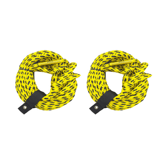 2pcs 60FT Boating Tow Ropes Heavy Duty Water Ski Rope 1-3 Person for Towable Tubes,Tow Rope for Kneeboard