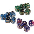 thumbnail image 4 of Surtido colorido de dados de seis caras de 16 mm: ideal para juegos de mesa y matemáticas Azul morado, 4 of 9
