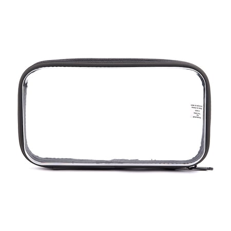 Pep Rally Collection Clear PET Pencil Pouch Black (61748)