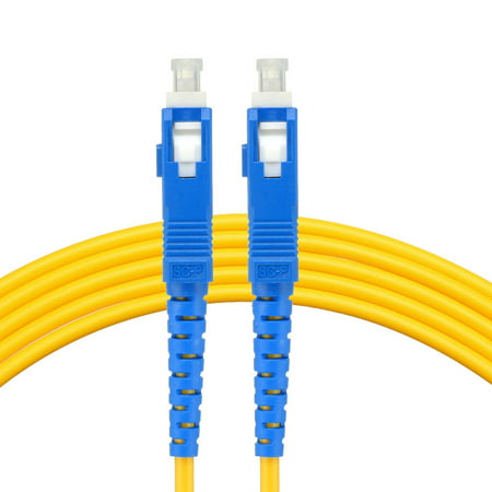 Fiber Cable,5 Meters 16.5Ft SC to SC Duplex 9/125 Single-mode Fiber Optic Cable Jumper Optical Patch Cord SC -