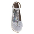 thumbnail image 5 of Badgley Mishcka Girls Dress Shoes (Little Kids Big Kids), White, Size: 2, 5 of 7