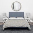 thumbnail image 2 of Designart 'Abstract Monochromic Pattern with Contour Leaves' Modern & Contemporary Bedding Set - Duvet Cover & Shams, 2 of 4