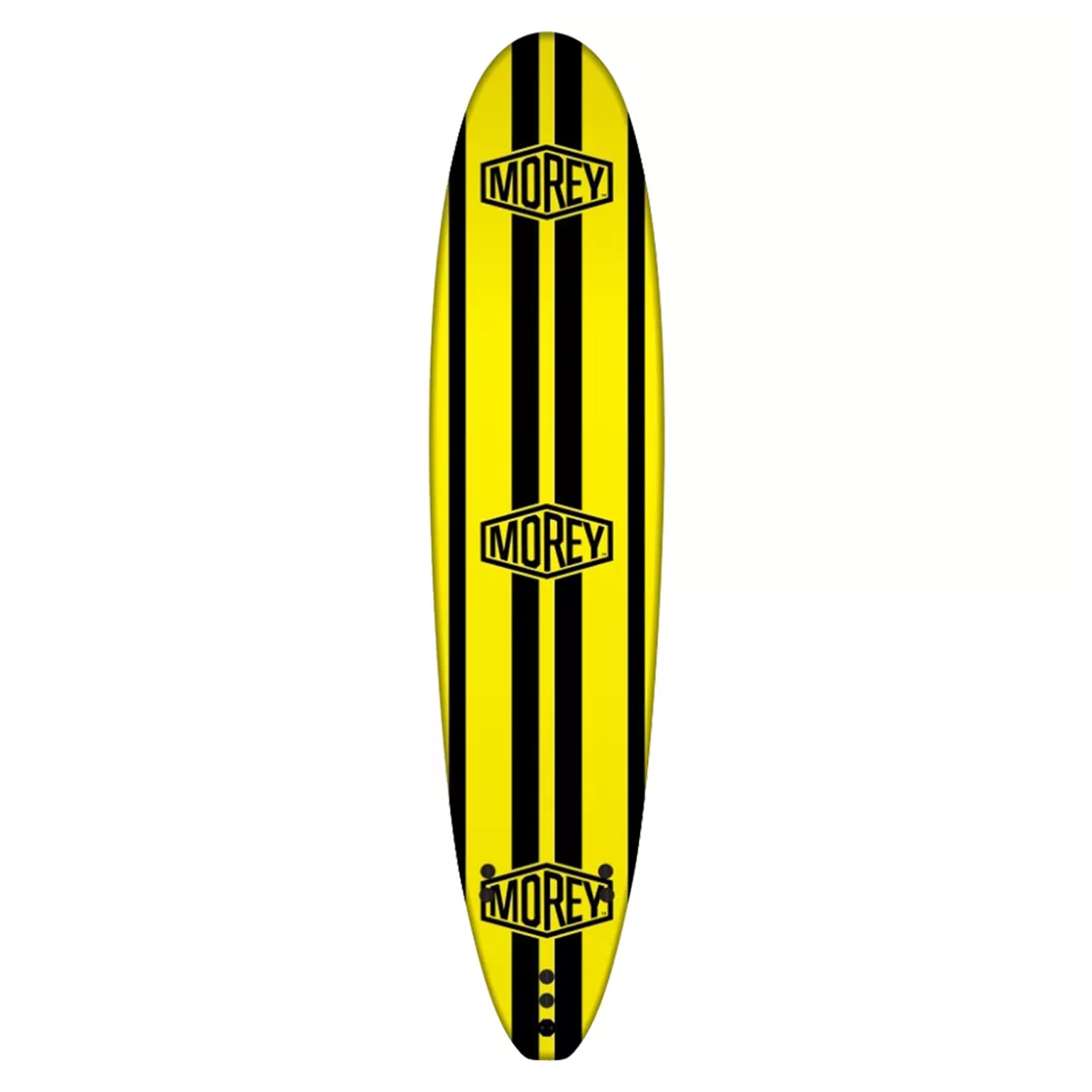 Morey Bodyboard Soft Surfboard 8ft Black and Yellow Stripes Walmart