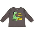 thumbnail image 3 of Inktastic Green Dinosaur Pre-school Grad with Cap and Diploma Boys or Girls Long Sleeve Toddler T-Shirt, 3 of 5