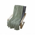 thumbnail image 4 of Abstract Soft Flannel Fleece Throw Blanket, Tribal Celtic Art Inspired Monochrome Swirls Scroll-like Ornaments, Cozy Plush for Indoor and Outdoor Use, 50" x 70", Sage Green Green, by Ambesonne, 4 of 6
