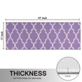 thumbnail image 5 of Kitchen Rugs Sets Of 2,Purple Geometric Quatrefoil Pattern Anti Fatigue Kitchen Mat Rugs Non Slip Washable,Decorative Kitchen Floor Mats for Kitchen,Sink,Laundry,17"X47", 5 of 5