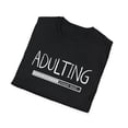 thumbnail image 5 of Adulting Please Wait, Gildan Unisex Softstyle T-Shirt, Graphic Tee, S-3XL, 5 of 6