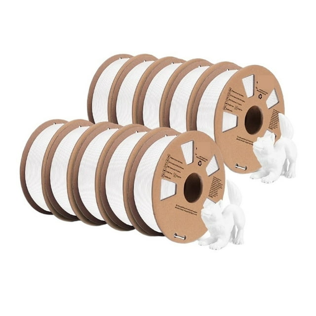 Filament Meta PLA pour Imprimante 3D 1,75mm, 10 Rouleaux de Matériaux d'Impression 3D pour Imprimante 3D & Stylo 3D, Expérience d'Impression Plus Fluide
