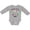 AC-Heather Grey, variant on My Mom is the Best Nurse Ever Boys or Girls Long Sleeve Baby Bodysuit