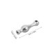 thumbnail image 2 of unbranded 2Ud Tapas Finas De Metal Plata Para Postes Y Rieles Decorativos De Muebles, 2 of 8