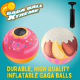 thumbnail image 2 of SCS Direct Gaga Dessert Themed Playground Balls (8.5 inches) w Air Pump- Durable Rubber Pack for Recess, Dodgeball, Kickball, Gagaball- Fun Spring Outdoor Toy, 2 of 5
