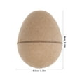 thumbnail image 6 of Trianu 20 Pcs Paper Mache Easter Eggs, Paintable Easter Craft Egg Supplies DIY Blank Paper Mache Eggs Fillable Craft Eggs for Easter DIY Craft and Party Ornaments, Beige, 6 of 8