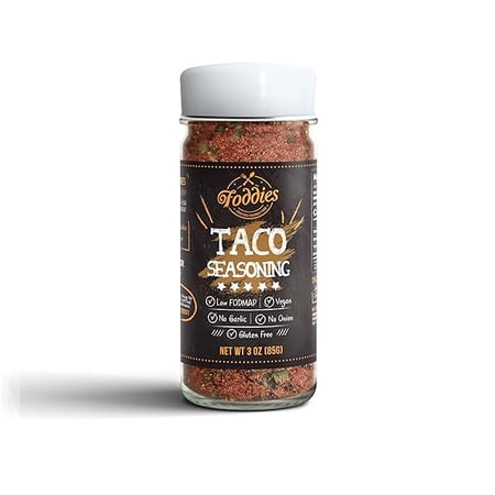 Foddies Taco Seasoning Low FODMAP Gluten-Free No Onion No Garlic Vegan Plant Based IBS Friendly
