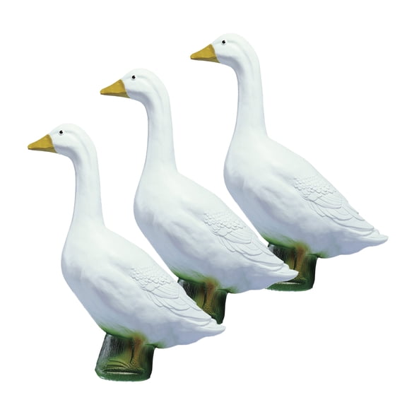 Union Products Wild Goose Outdoor Lawn and Garden Statue, 23" Tall Figurine, 3 Pack