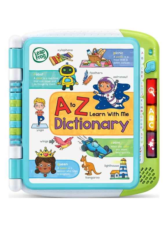 LeapFrog A to Z Learn With Me Dictionary, Preschool Interactive Book, Teaches Letters