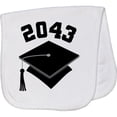 thumbnail image 2 of Inktastic Future Class of 2043 Graduate Baby Burp Cloth, 2 of 3