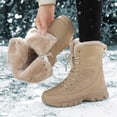 thumbnail image 6 of Women's Boots Winter Boots Insulated Lined Outdoor Cold Weather Thermal Comfortable Traction Sole, 6 of 9