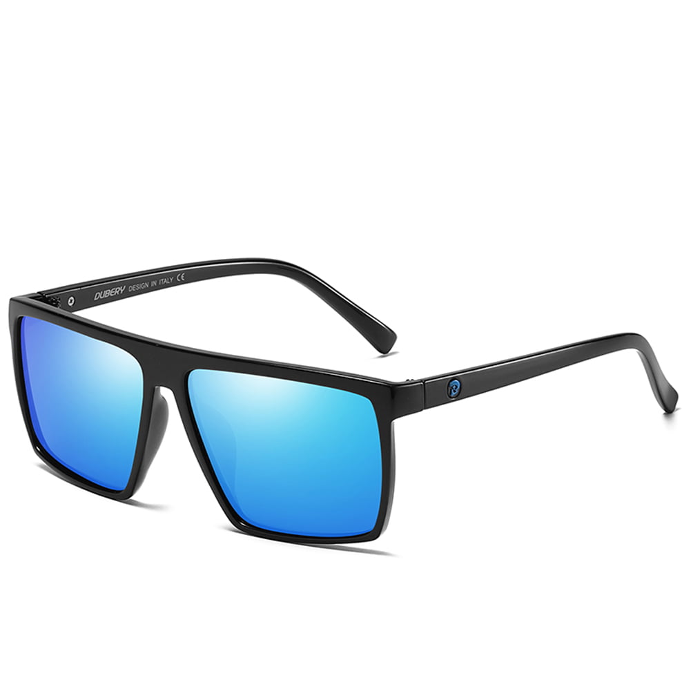 DUBERY Mens Sport Polarized Sunglasses Outdoor Driving Fishing Square Glasses 