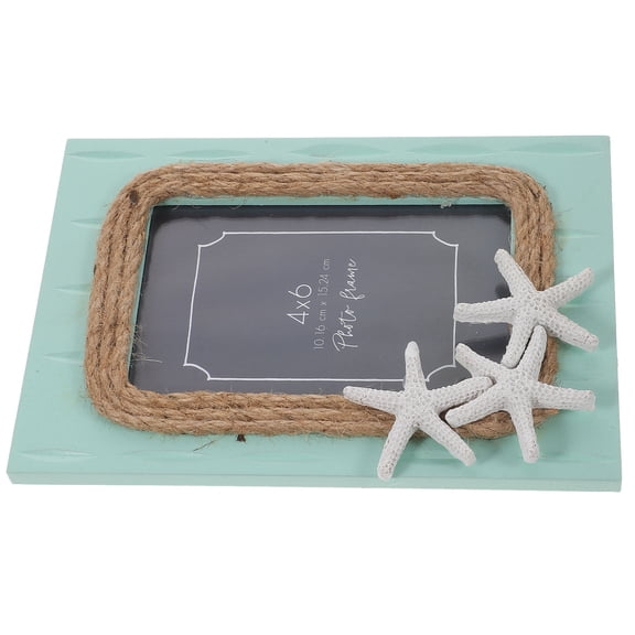 Raindrops  Decorative Beach Frame Wall Mount Photo Decoration Sky-blue